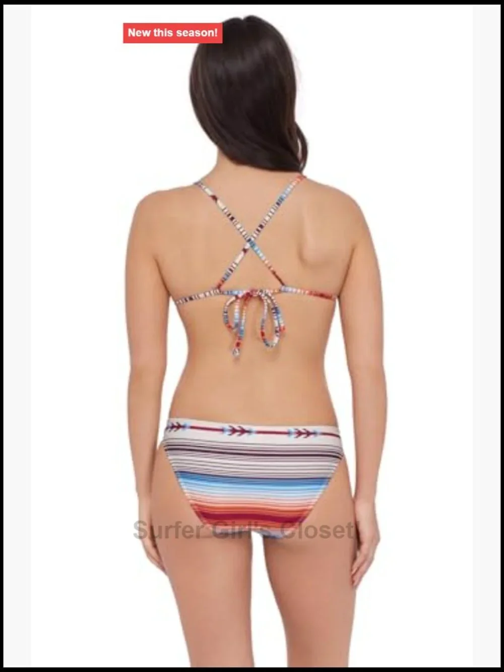 Bikini Top, Sweetheart Bralette with Adjustable Straps & Removable Cups